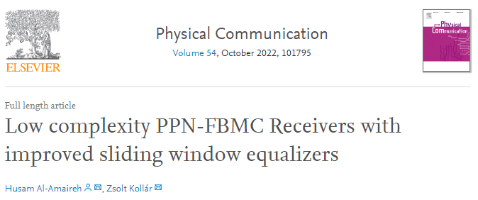 article low complexity PPN-FBMC Receivers with improved sliding window equalizers