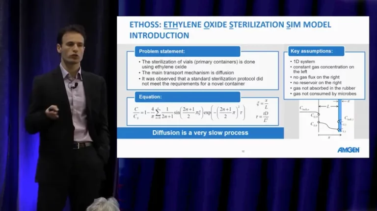Pablo Rolandi discusses ETHOSS, a model used to study vial sterilization processes. 